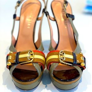 Maria Pina platform slingback heels - multiple colours